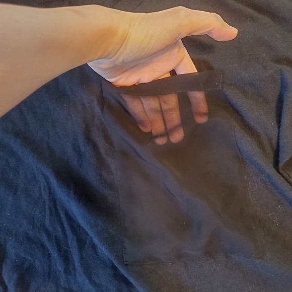 CLOSET CLOSING 7/31 rag & bone long sheer sleeves black small top - Picture 3 of 12